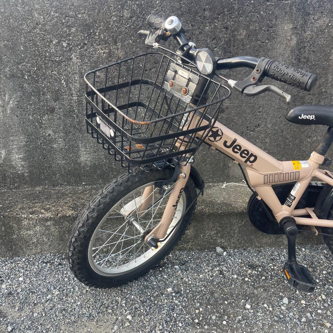 【引き取り限定】Jeep 幼児用自転車 16インチ ベージュ