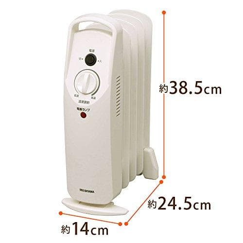 アイリスオーヤマ ヒーター オイルヒーター 3.3畳 ウェーブ型 500W 小b