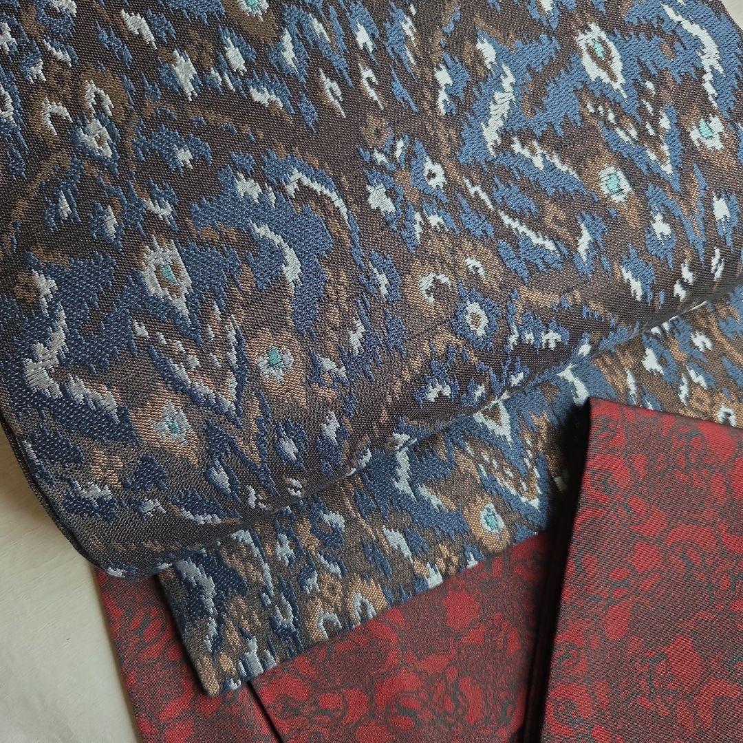 モダンな装いにも　上品な光沢を楽しむ　西陣名古屋帯