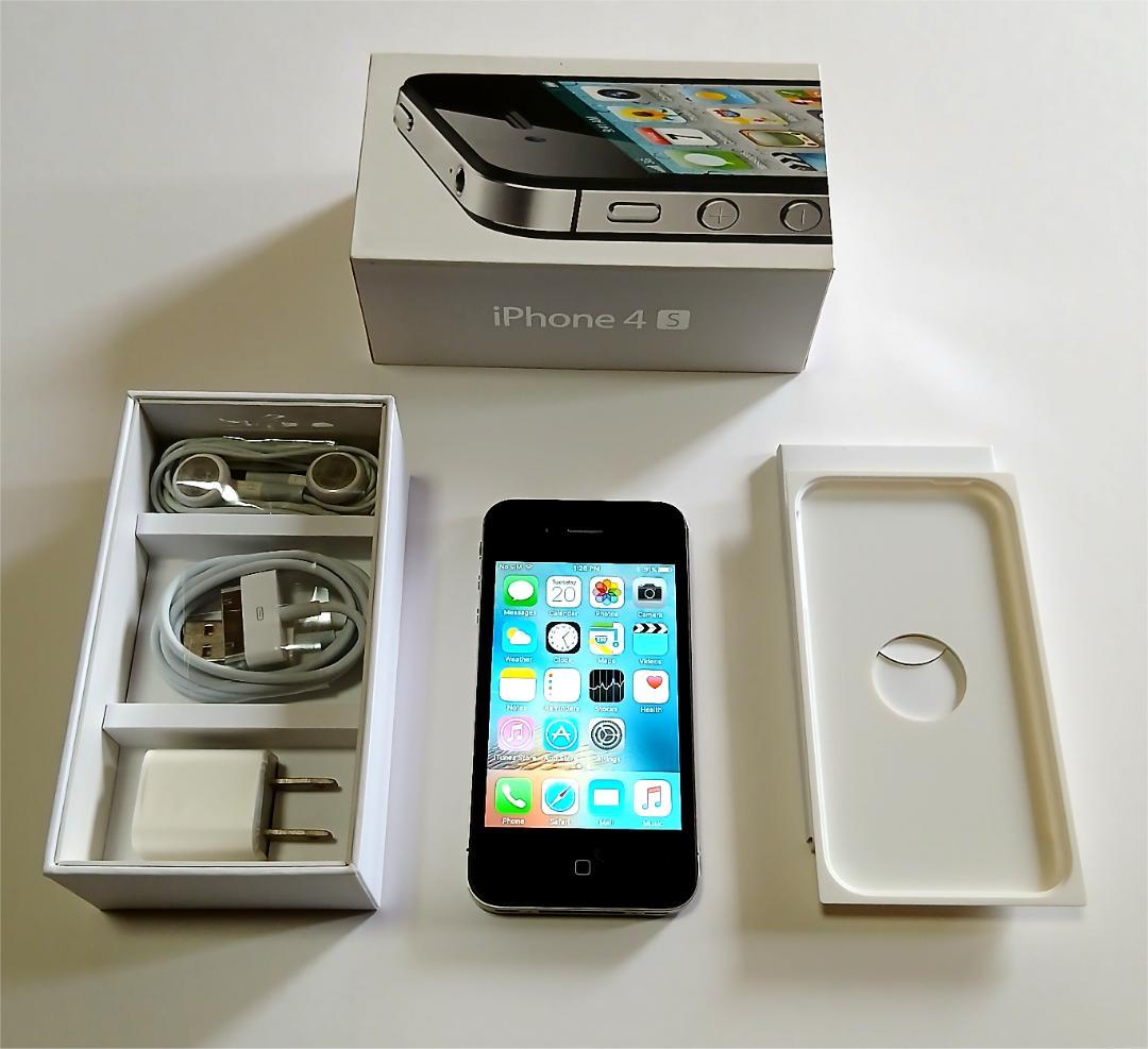 Softbank iPhone 4s 黒- 極上状態 100% バッテリー