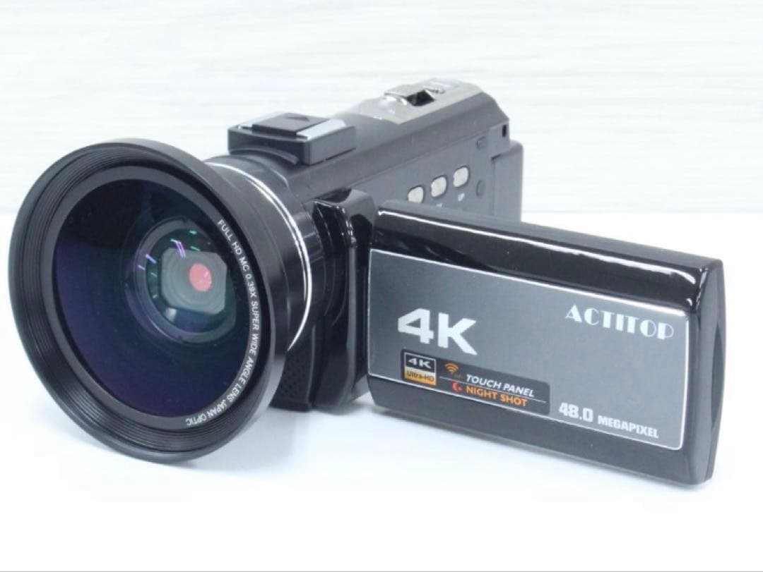 ACTITOP HDV-214K 4Kデジタルビデオカメラセット　動作確認済