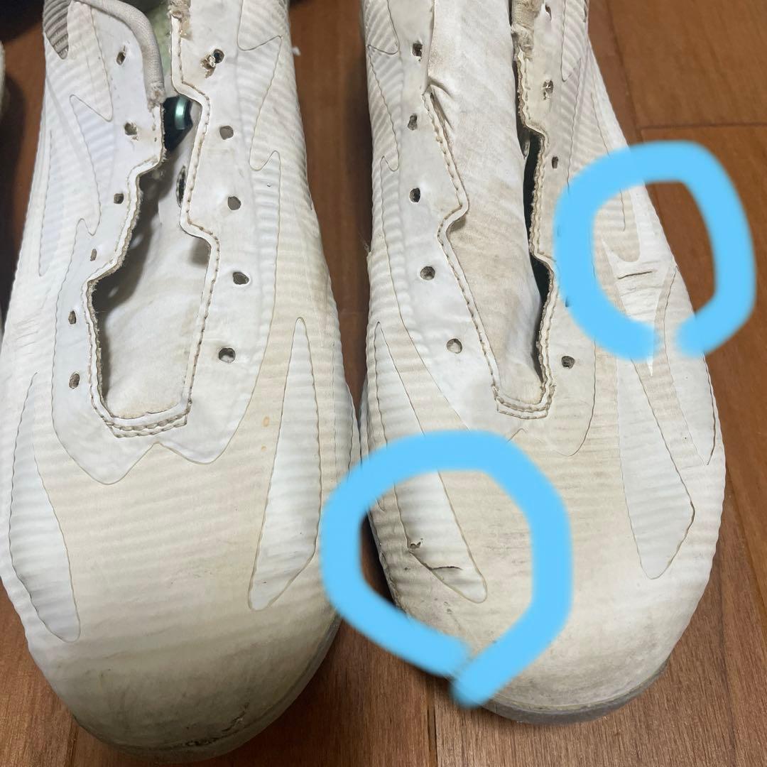 ホワイト スパイクシューズ 26.5cm