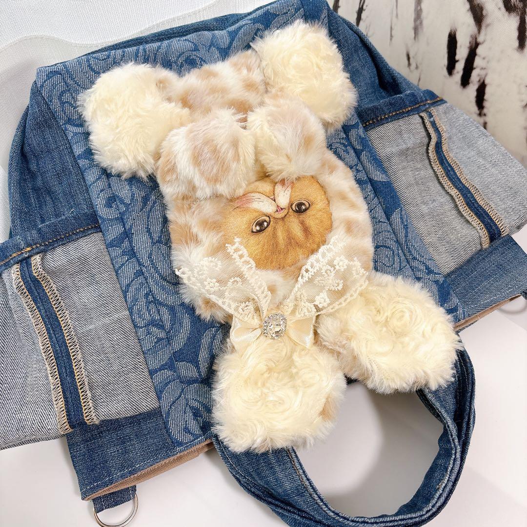 ね*】様 コヤンイサムチョン　トートバッグ　ふわふわくむちゃん　ハンドメイド