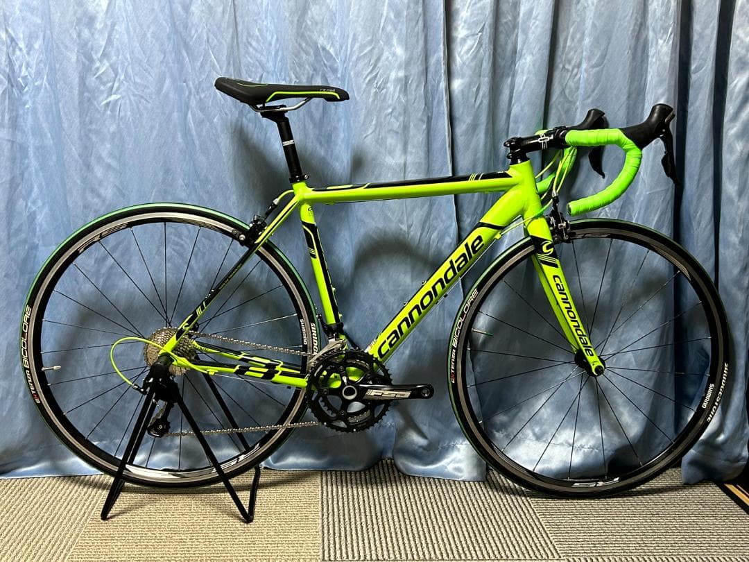 引取り大阪　Cannondale ロードバイクフレーム ネオンイエロー