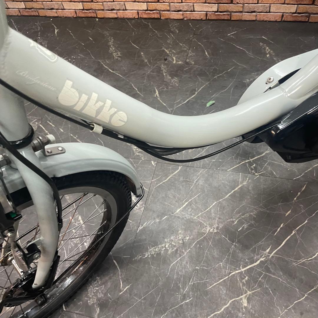 【79】電動自転車 ブリヂストン bikke ブルーグレー 20インチ