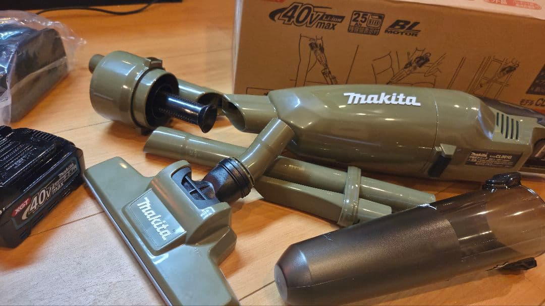 【ほぼ新品】Makita マキタ 掃除機 40v バッテリー付き