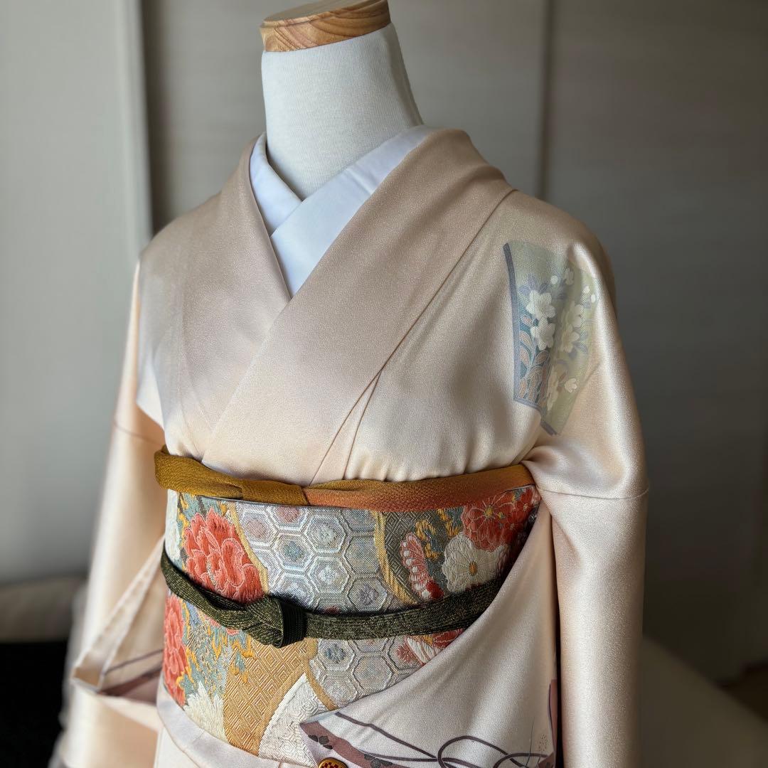 訪問着　フルセット　着物　帯　帯締め　帯締め79