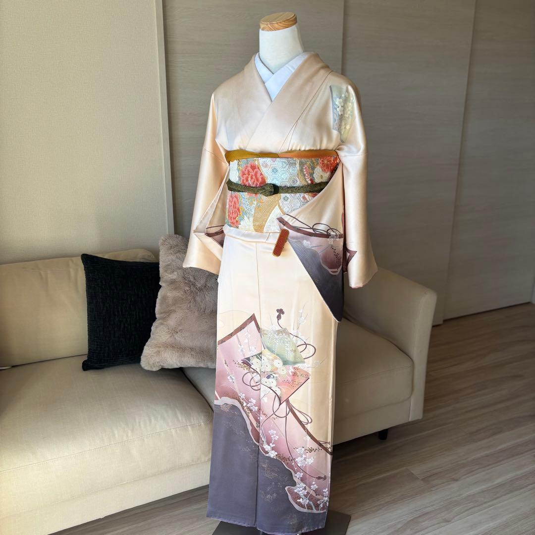 訪問着　フルセット　着物　帯　帯締め　帯締め79