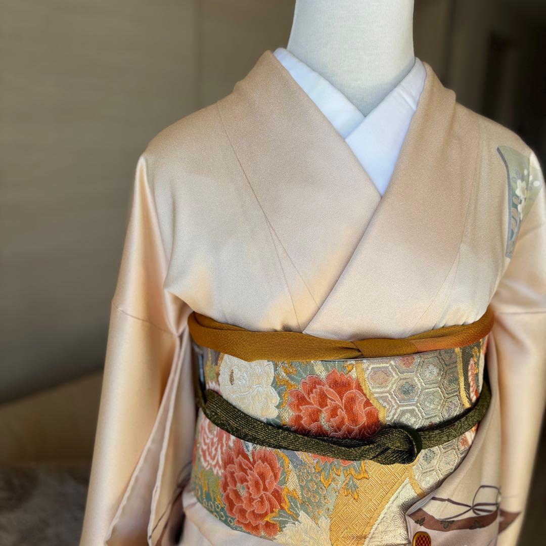 訪問着　フルセット　着物　帯　帯締め　帯締め79