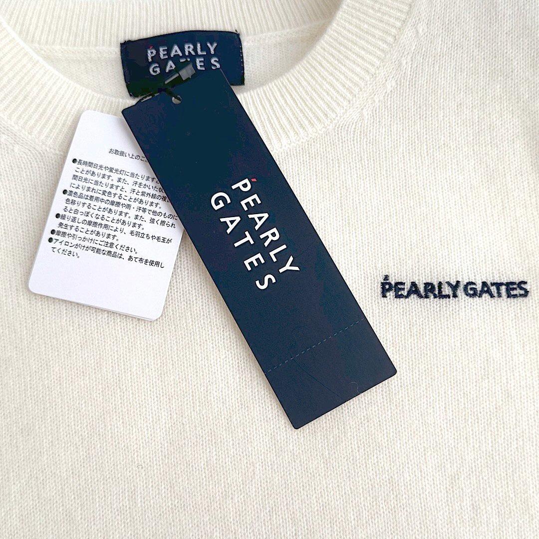 453 パーリーゲイツ 定価33,000円 カシミヤ100％ ニット 白 2 L