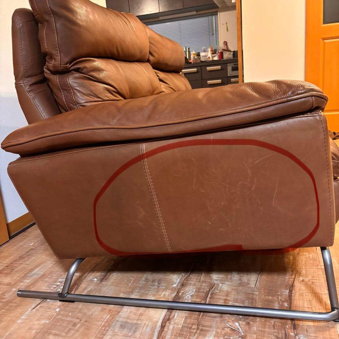 【廃盤】 クラッシュゲート 本革ヴィンテージソファ3人掛け