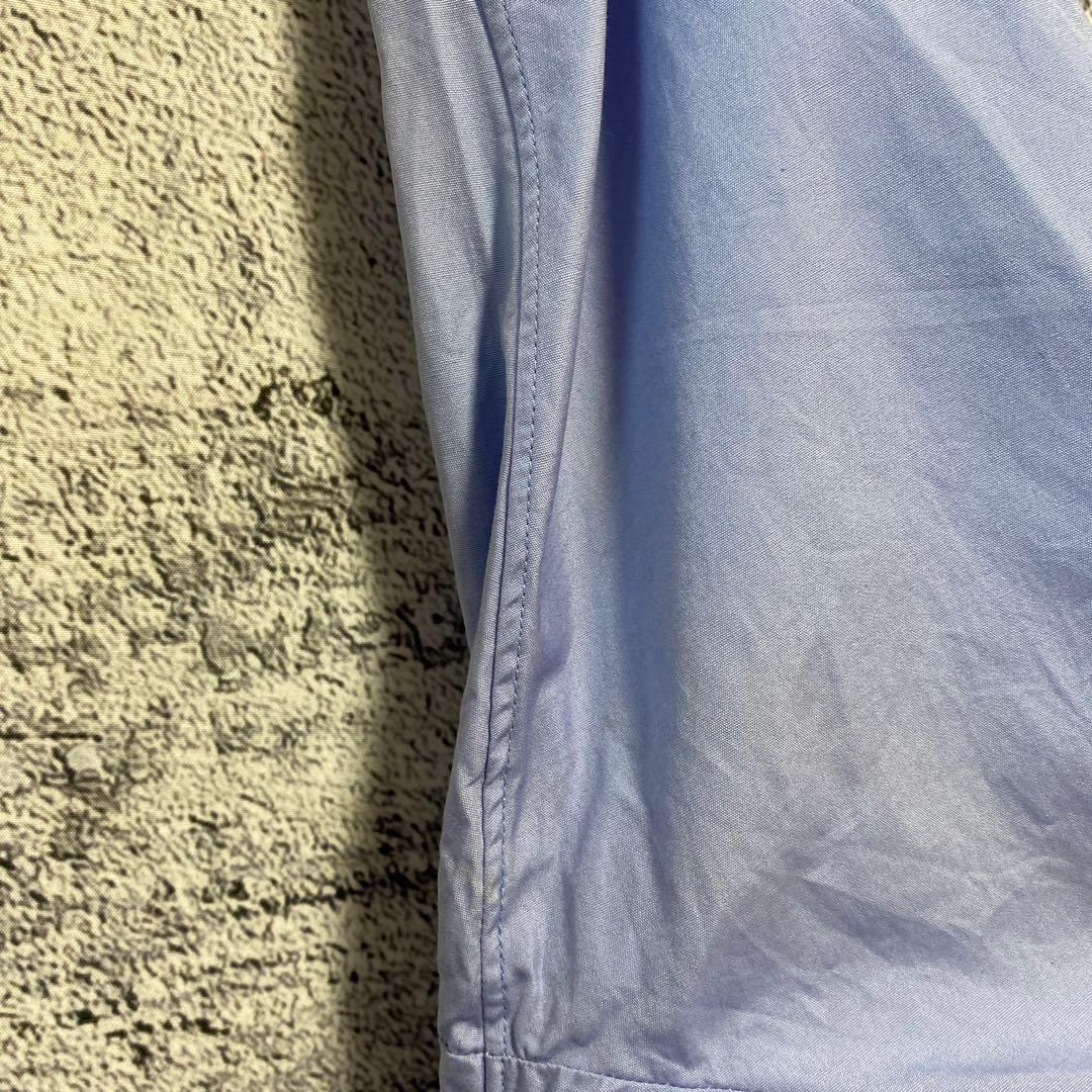 ローブドシャンブル　丸襟長袖シャツ