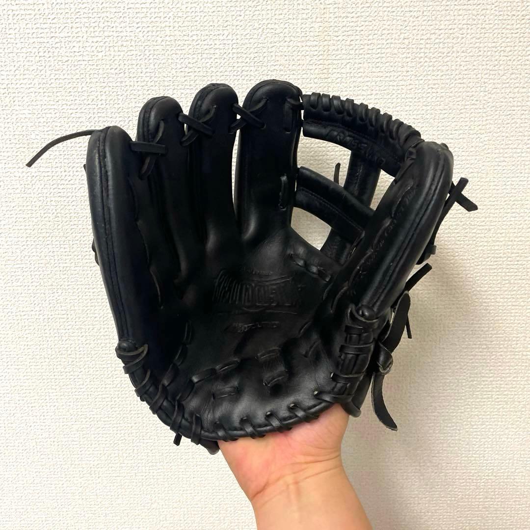 487 ミズノ ビューリーグ 型抜群 極美品 硬式 内野手用グローブ 左投げ