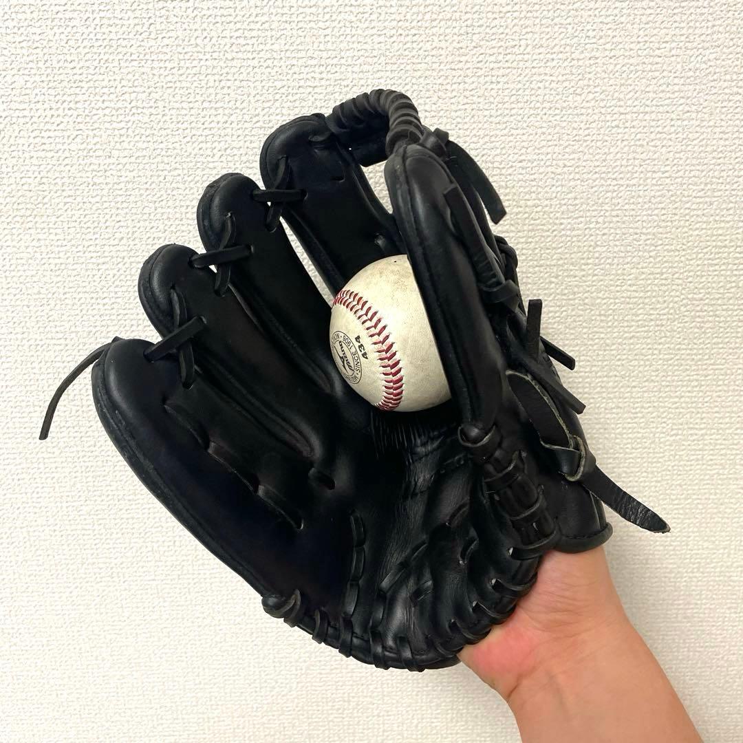 487 ミズノ ビューリーグ 型抜群 極美品 硬式 内野手用グローブ 左投げ