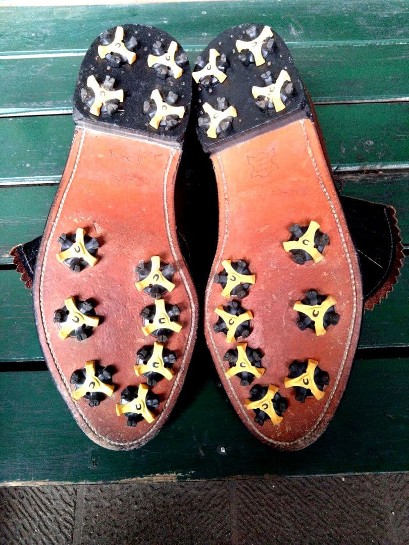 CLASSIC　Style　 ウィングチップメダリオン　トゥ　GOLFSHOES