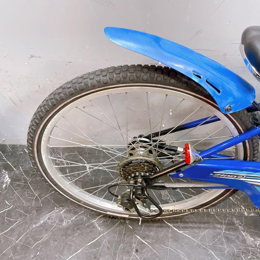 京都配送 鍵付き価格【924】《関西子供用自転車 パナソニック Zion ブルー