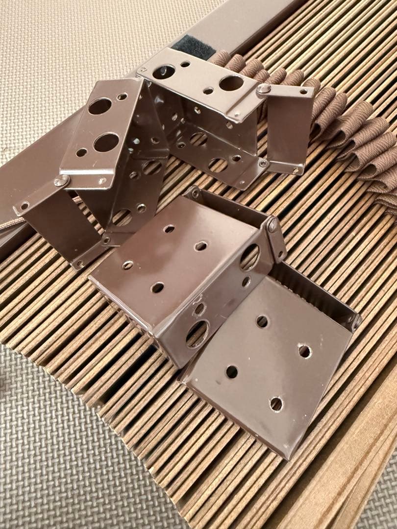 木製★ブラウン★ブラインド★壁取り付け★ウッドブラインド★インテリア★2台セット