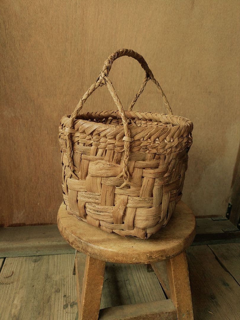 an。信州安曇野の山葡萄かごバック。里山手仕事。