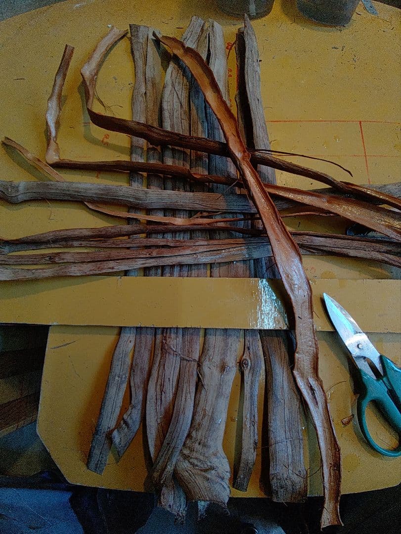 an。信州安曇野の山葡萄かごバック。里山手仕事。