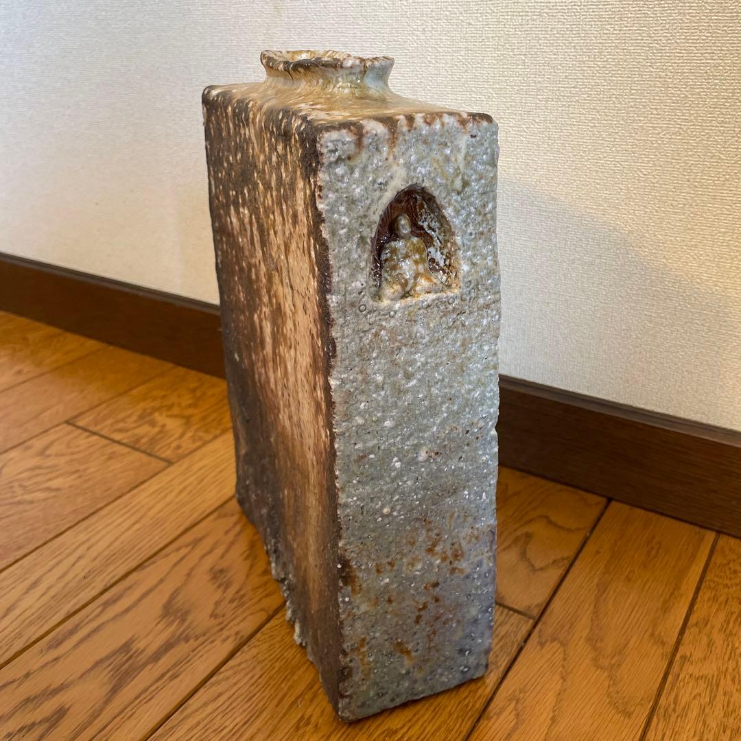 【再大幅値下げ！！】美藍窯　九州信楽滝花入　花瓶