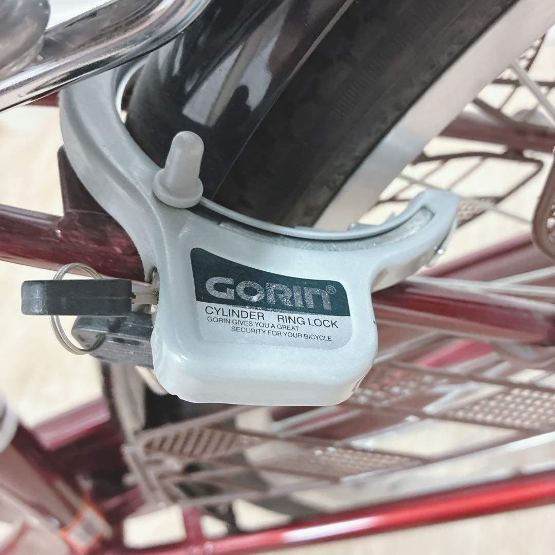 ◇シティサイクル◇ママチャリ◇24インチ◇レッド◇大阪兵庫京都奈良滋賀和歌山◇