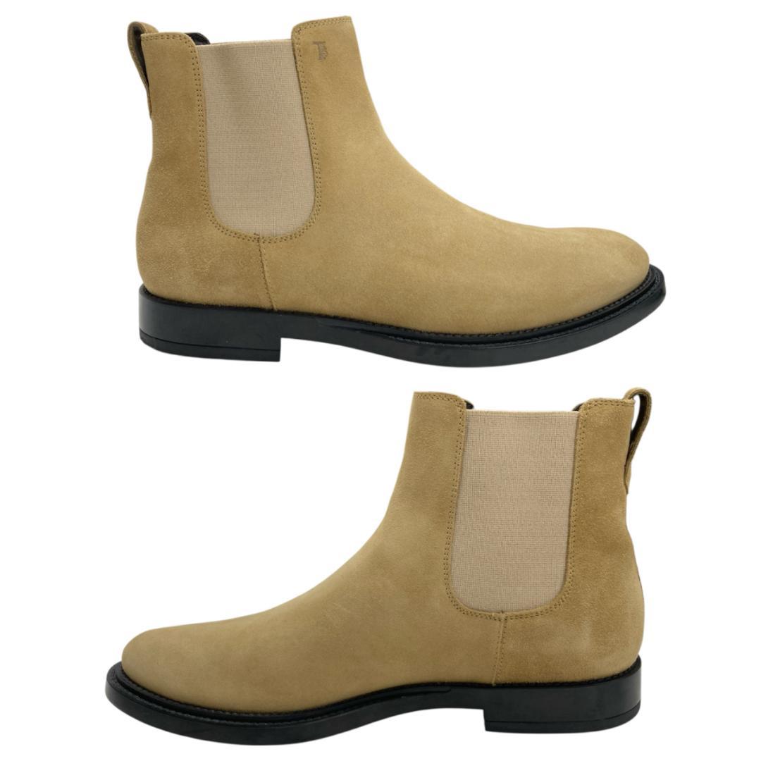 美品トッズ ロンハーマン別注 サイドゴアブーツ 8 1/2 ベージュ スエード