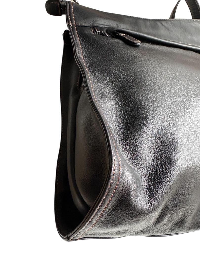 ✨極美品✨Kitamura キタムラ 本革 レザーショルダーブラック黒　スクエア