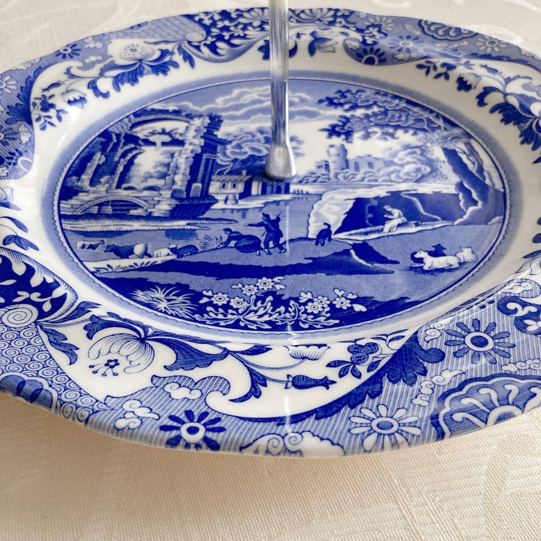 【美品】スポード Spode ケーキスタンド アフタヌーンティー 英国製 希少