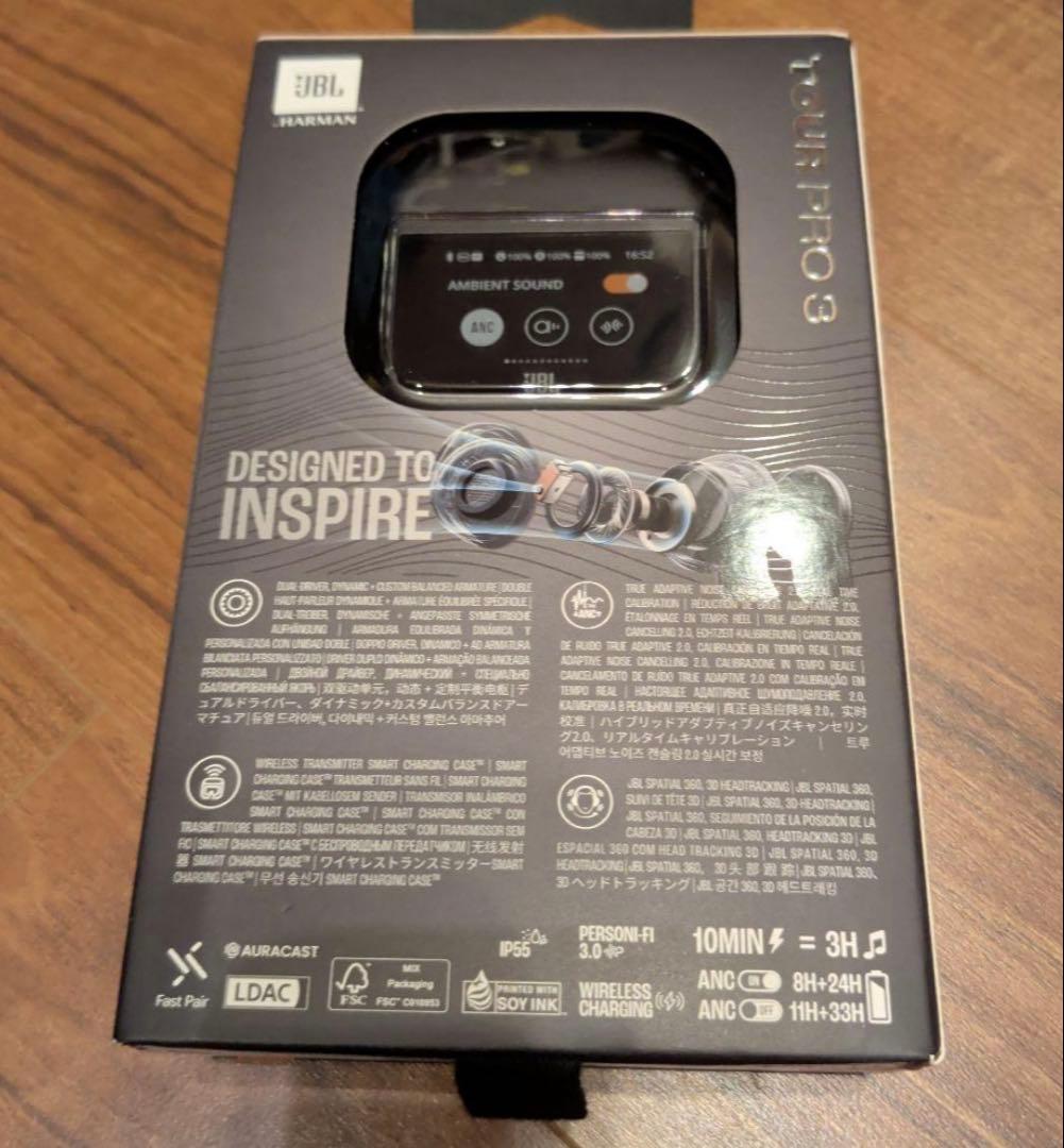 新品JBL Tour Pro 3ブラック ワイヤレスイヤホン