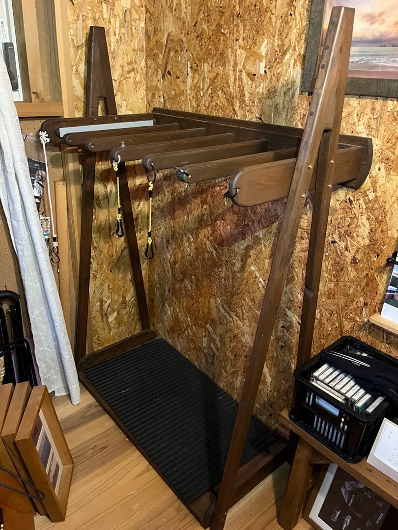 波*郎様 木製サーフボードラック