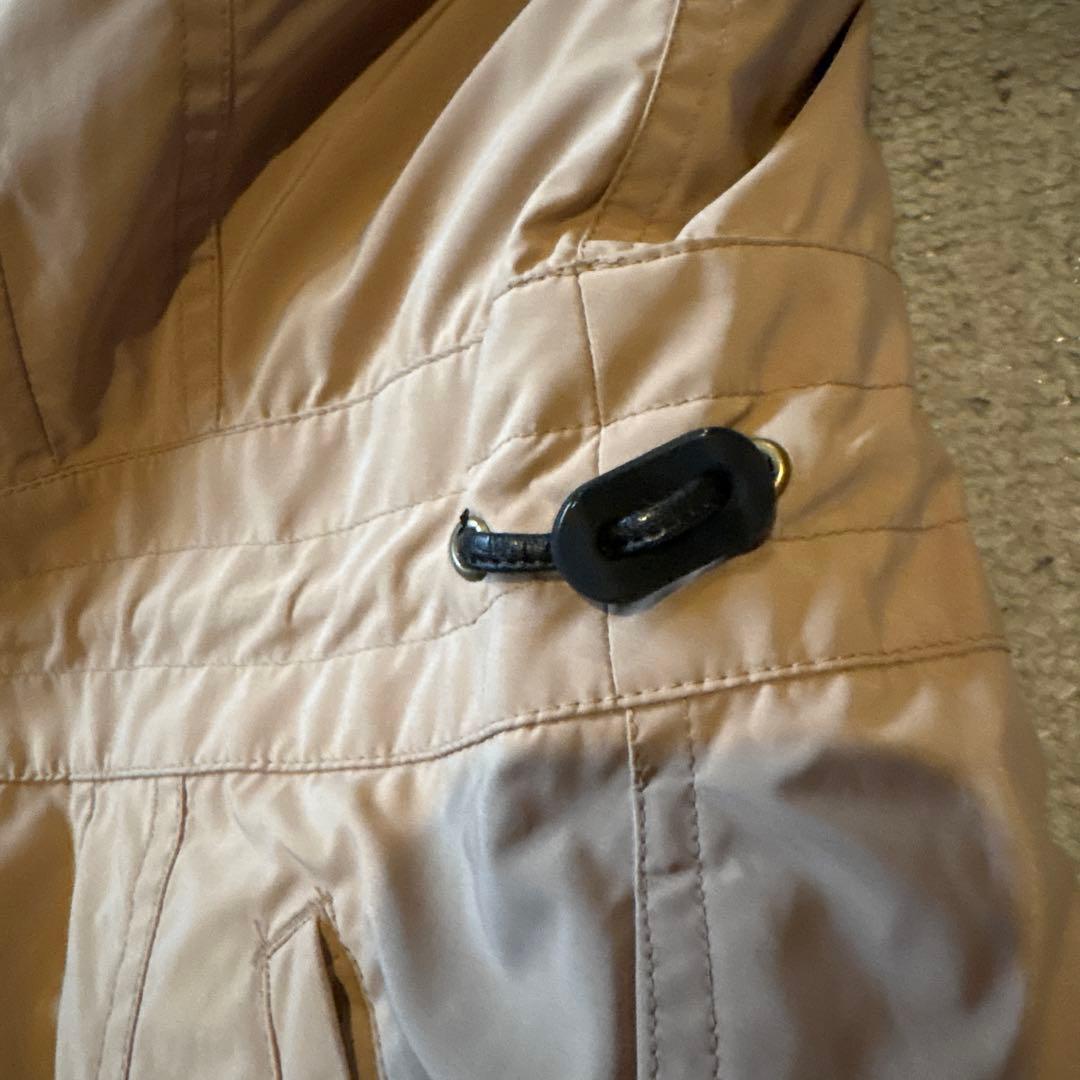 RESTIR ベージュ モッズコート ファー付き