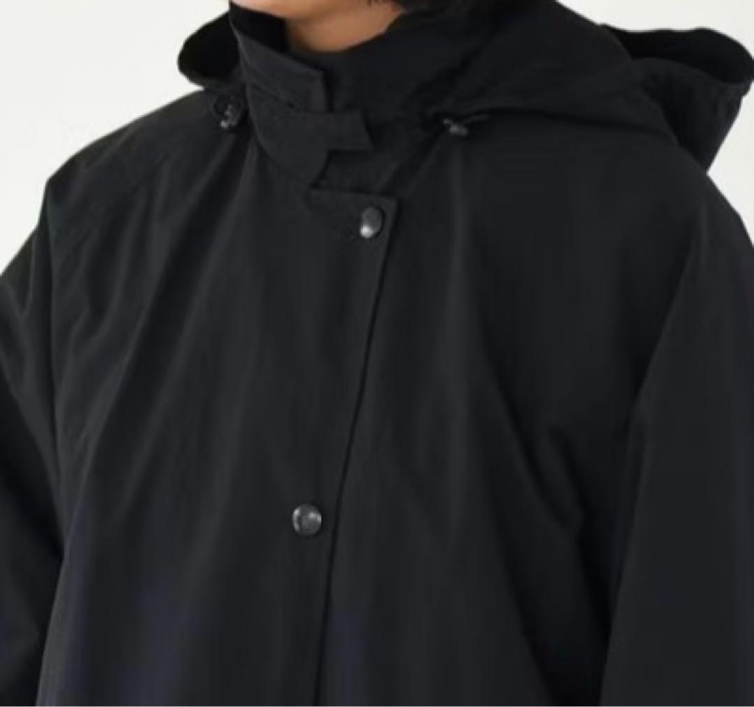 【美品】北欧暮らしの道具店　晴れの日も着たいレインコート ブラック ネイビー