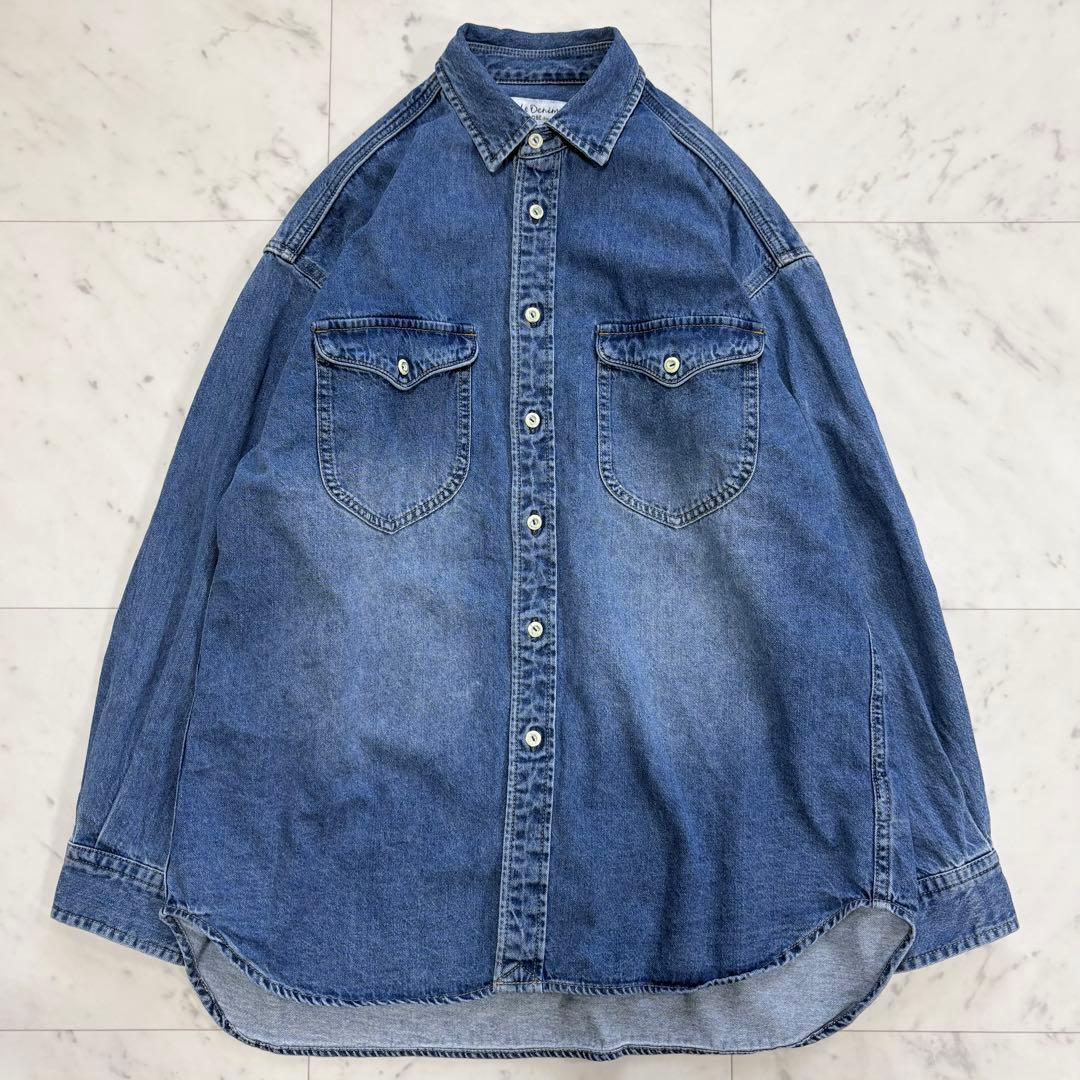 美品✨スローブイエナ　LE DENIM BDUシャツ　デニムシャツ　2025AW