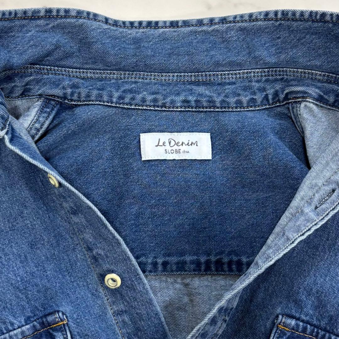 美品✨スローブイエナ　LE DENIM BDUシャツ　デニムシャツ　2025AW