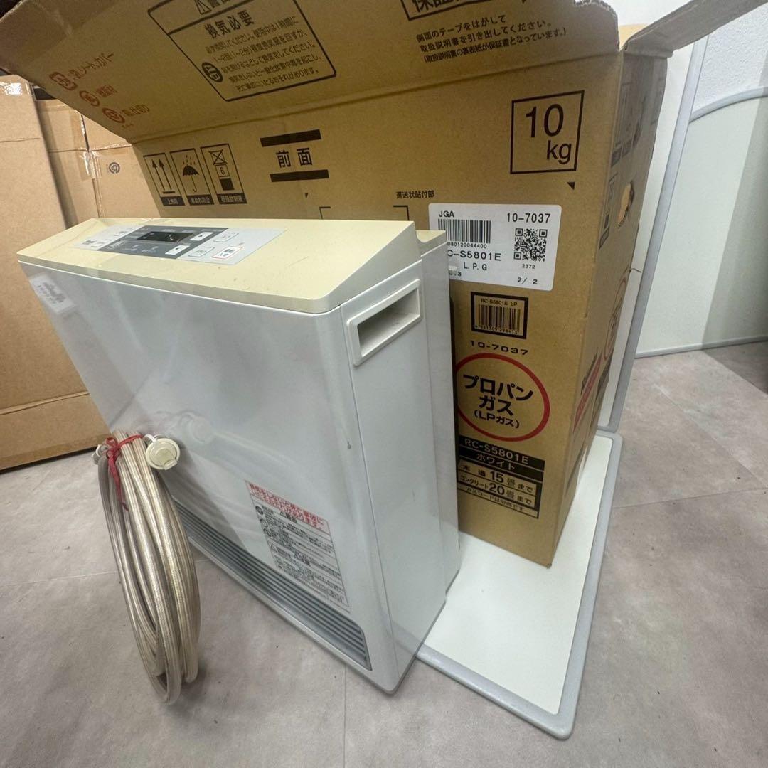 リンナイ ガスファンヒーター RC-S5801E LPガス用　中古品 nk01