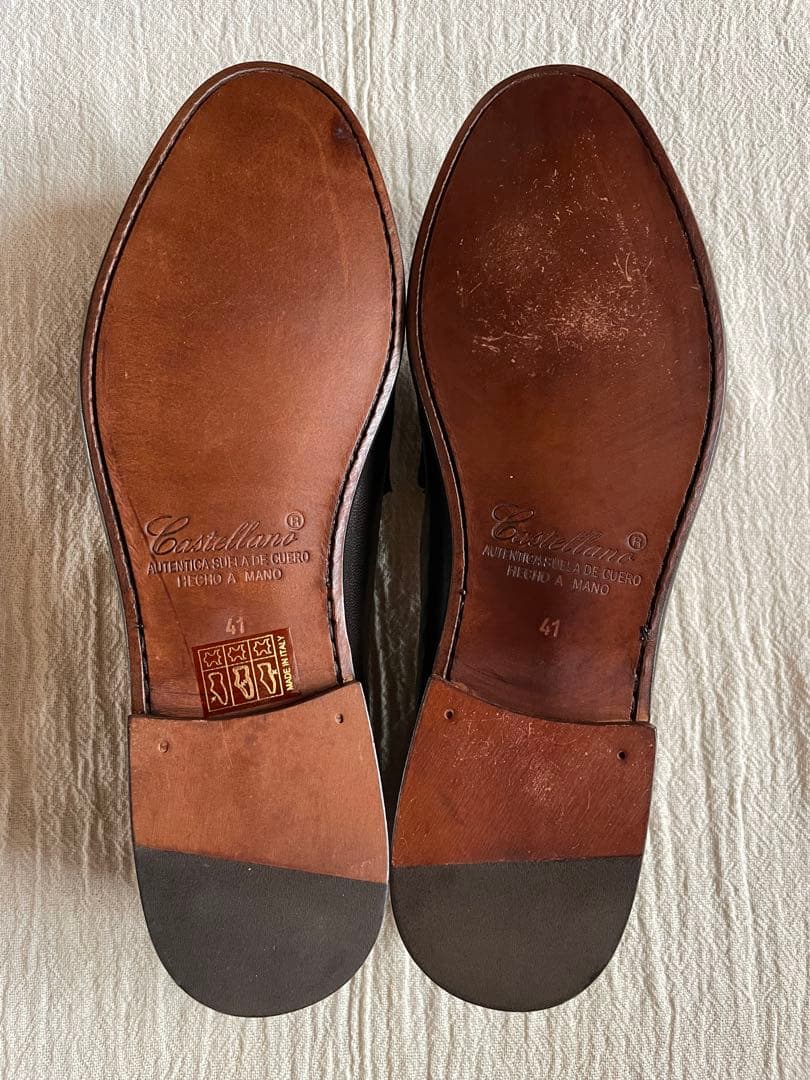 Castellano ダークブラウン ビットモカシンローファー41 25.5cm