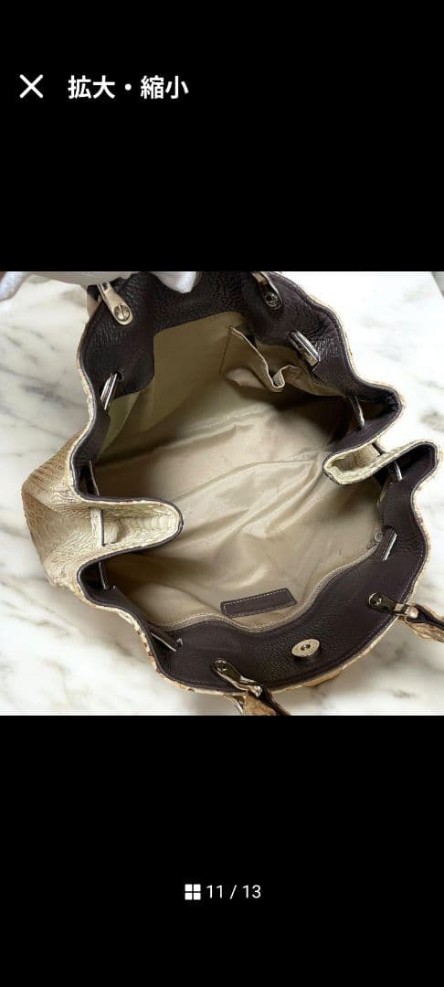 ダイヤモンドパイソン　バッグ