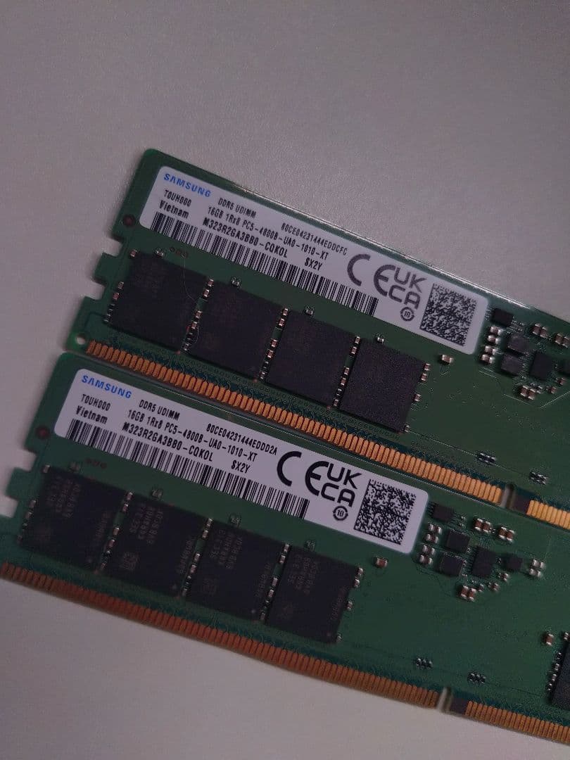 Samsung DDR5 32gb (16GB×2) メモリー