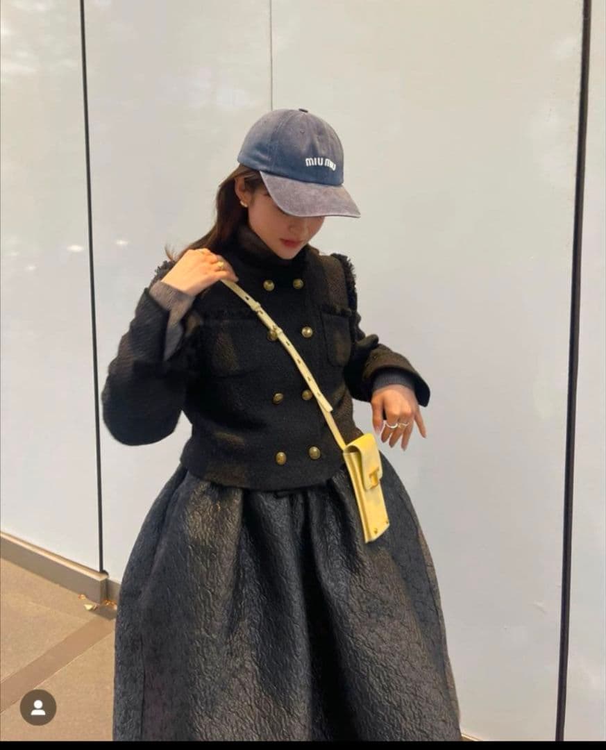 Bibiy. ELISA TWEED JACKET　ツイードジャケット 金ボタン