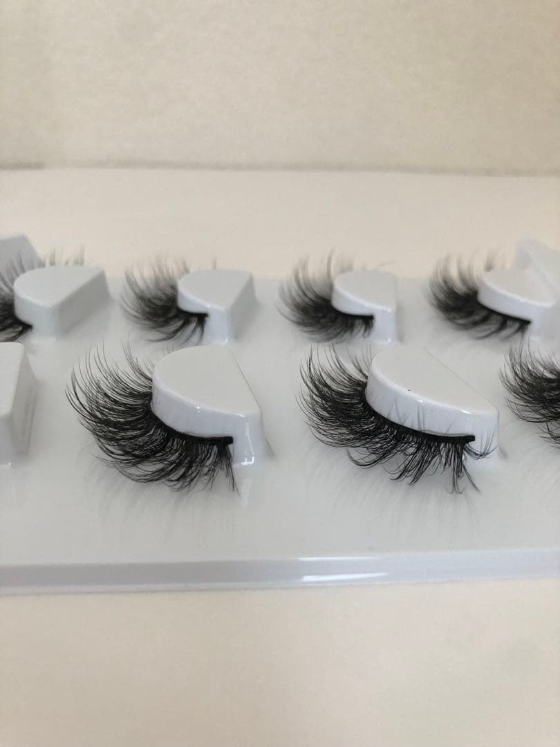 マツエク風❣️ふわふわ3d mink つけまつげ　柔らかミンク　4ペア