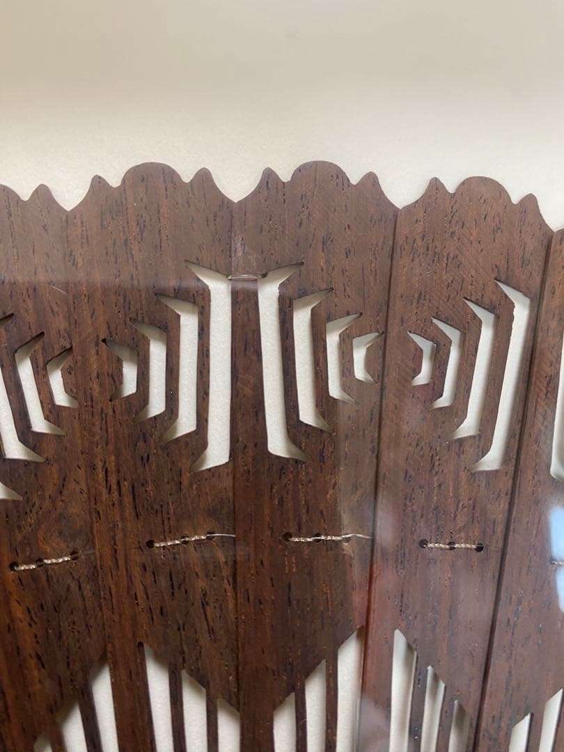 紫檀　扇子　宮脇売扇庵　希少品　中地甲陽先生作品