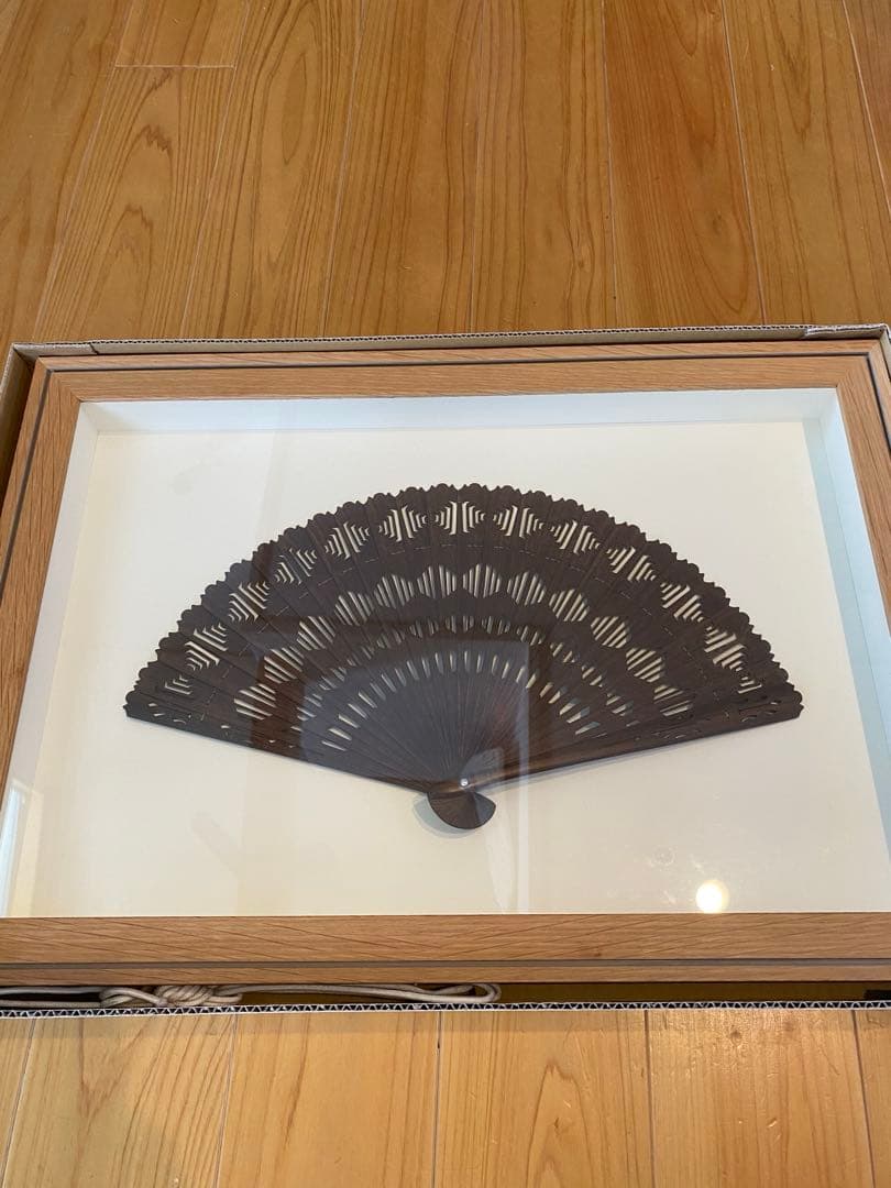 紫檀　扇子　宮脇売扇庵　希少品　中地甲陽先生作品