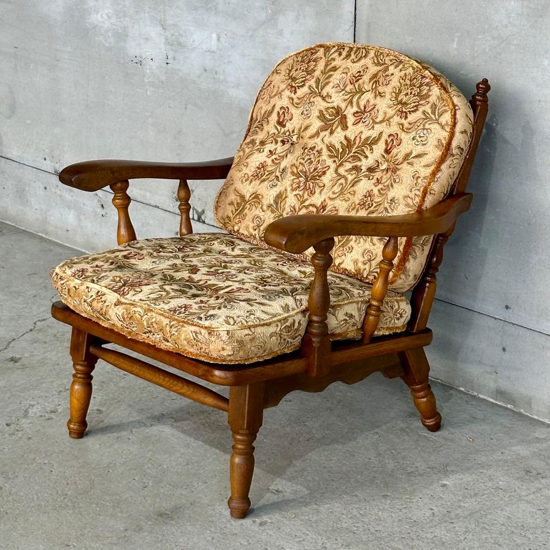 ✦70s✦柏木工 KASHIWA ソファー イージーチェア ウィンザー ゴブラン