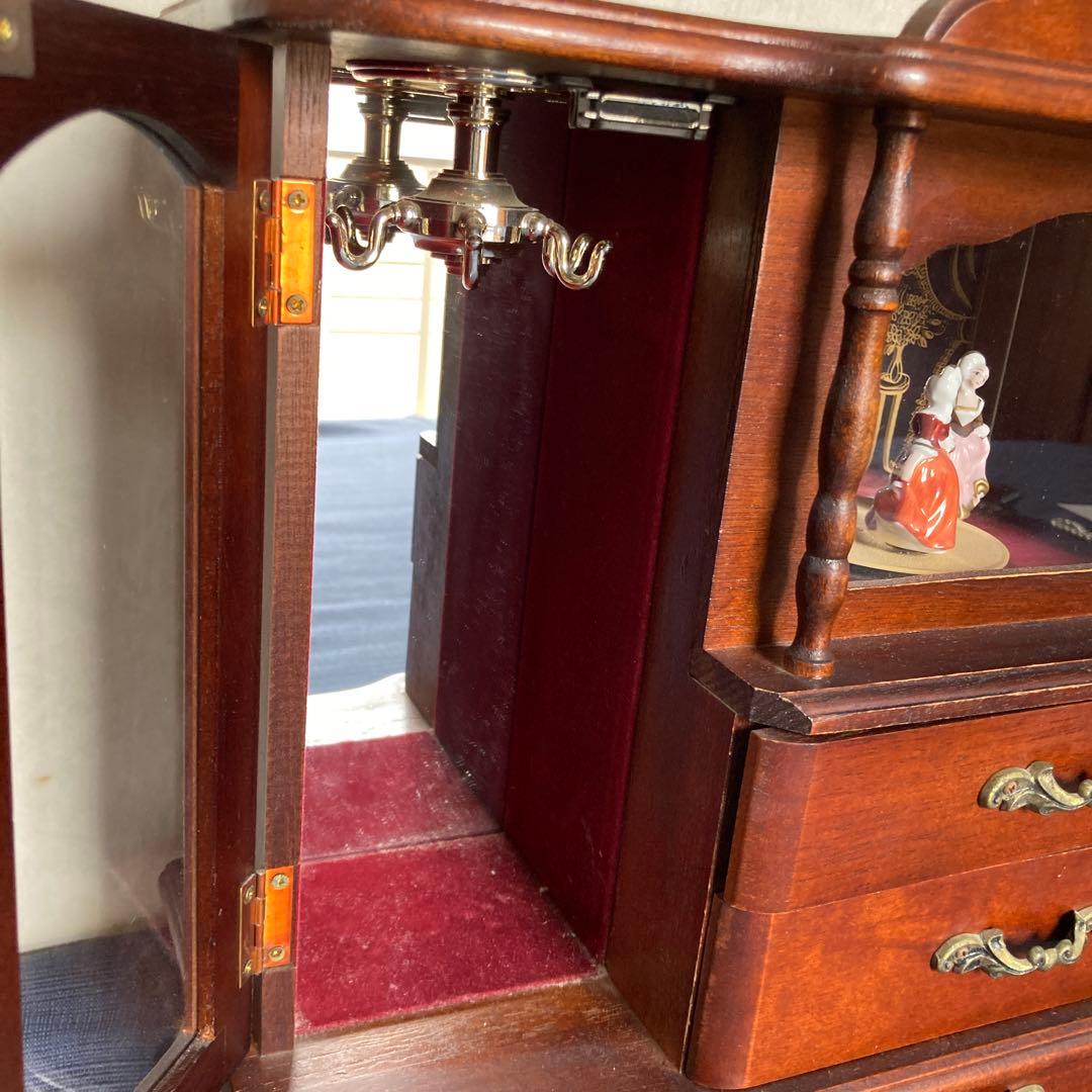 アクセサリーボックス 飾り棚 オルゴール付(愛のオルゴール♪) 日本製