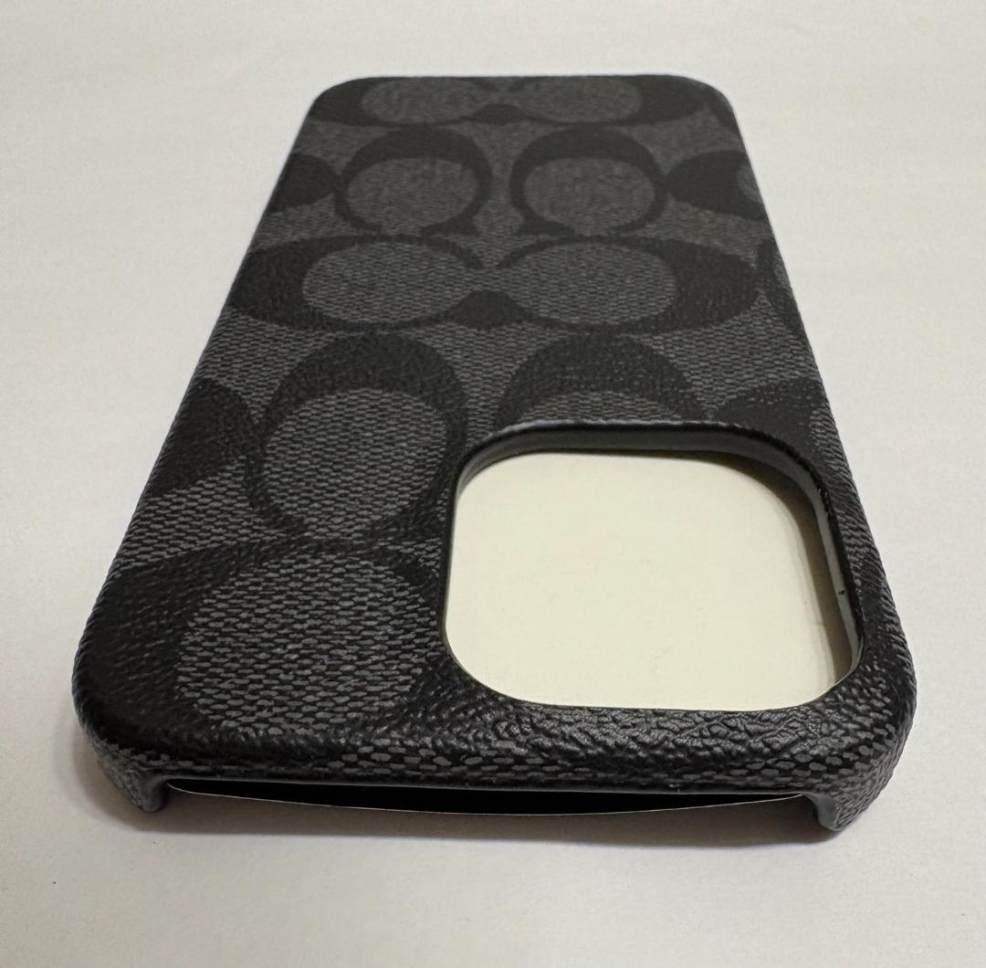 【正規品】 コーチ iPhone13 pro 対応 ケース GRAPHITE