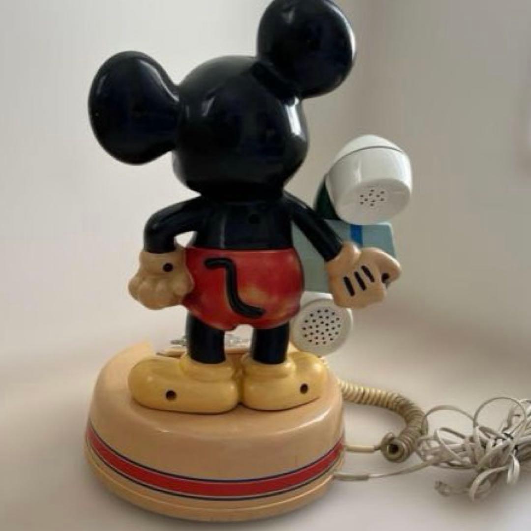 【Smile雑貨様】Disney ミッキーマウス ダイヤル式電話 DK-641