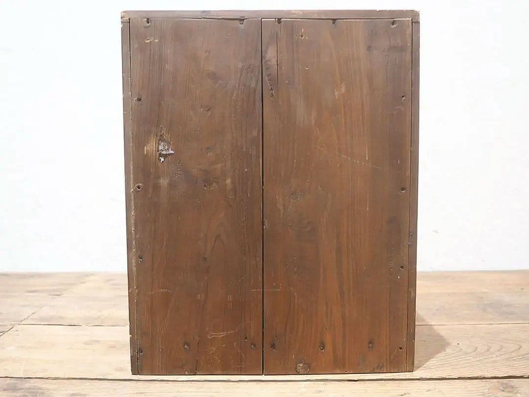 1384 レトロな小引き出し　収納棚　陳列台　ケース　古家具　アンティーク　骨董