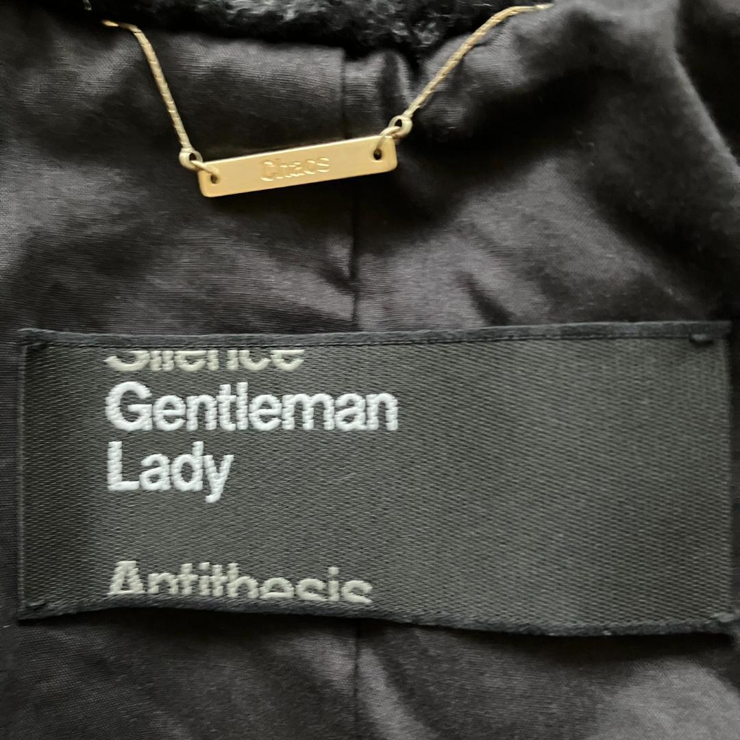 極美品◎23AW カオス ウールボアダブルコート スミクロ フリー