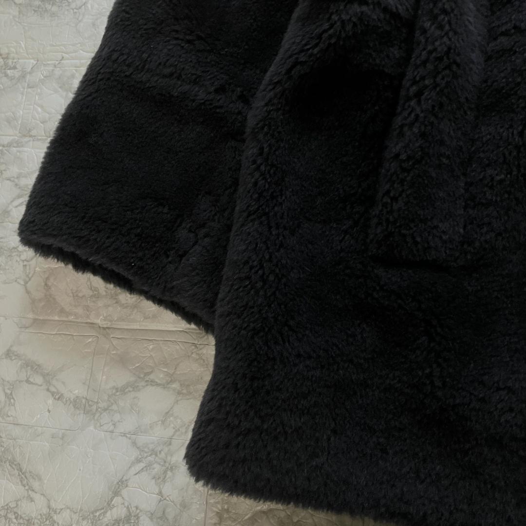 極美品◎23AW カオス ウールボアダブルコート スミクロ フリー