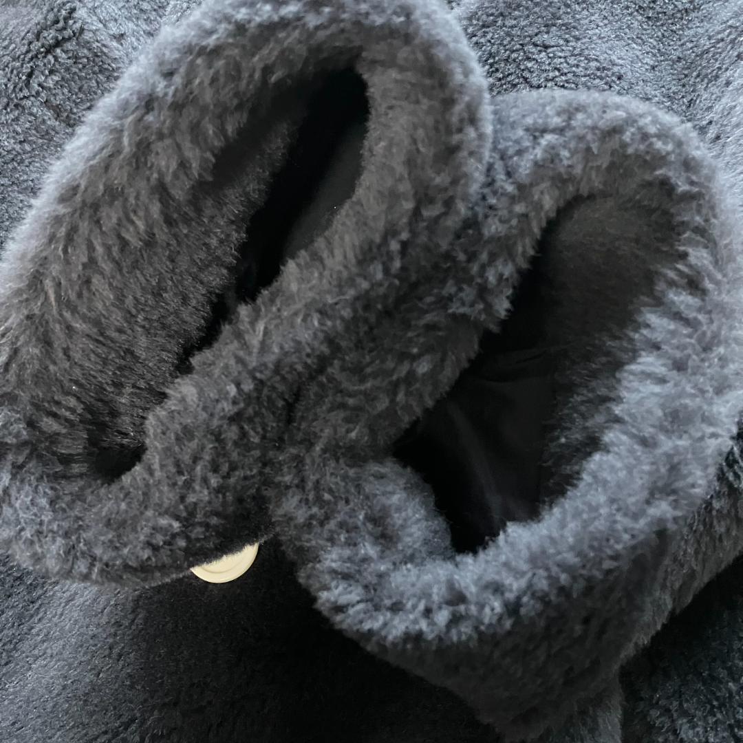 極美品◎23AW カオス ウールボアダブルコート スミクロ フリー